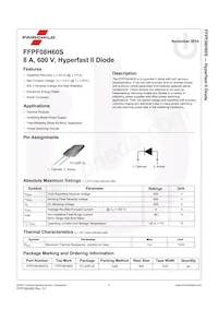 FFPF08H60STU Datasheet Pagina 2