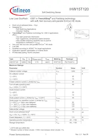 IHW15T120FKSA1數據表 封面