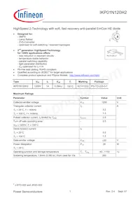 IKP01N120H2XKSA1 Datenblatt Cover