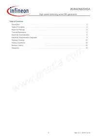 IKW40N65H5AXKSA1 Datasheet Pagina 3