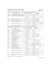 IRG4BC10SD-LPBF Datasheet Pagina 2