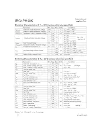 IRG4PH40K Datenblatt Seite 2