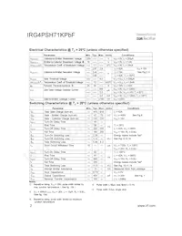 IRG4PSH71KPBF數據表 頁面 2