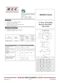 MBRD5100HL-TP Datasheet Copertura