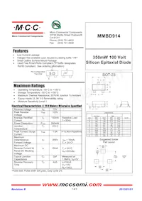 MMBD914-TP數據表 封面