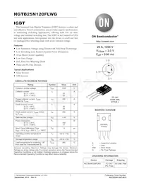 NGTB25N120FLWG Datenblatt Cover