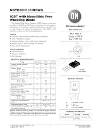 NGTB30N135IHRWG數據表 封面