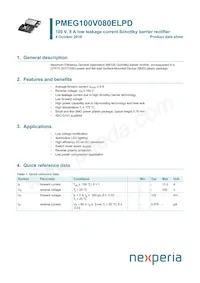 PMEG100V080ELPDAZ Datasheet Copertura