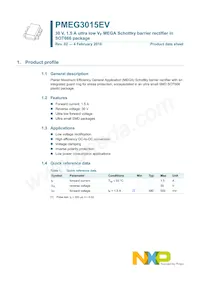 PMEG3015EV數據表 頁面 2