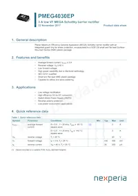 PMEG4030EP Datasheet Copertura