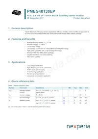 PMEG40T30EPX Datenblatt Cover