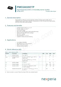 PMEG6020ETP Datasheet Copertura