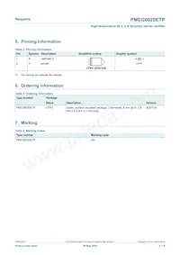 PMEG6020ETP Datasheet Pagina 2