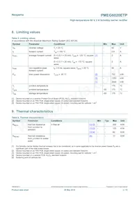 PMEG6020ETP Datasheet Pagina 3