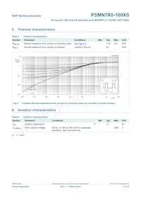 PSMN7R0-100XS數據表 頁面 6