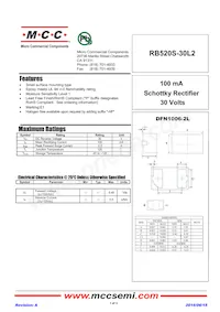 RB520S-30L2-TP Datasheet Cover