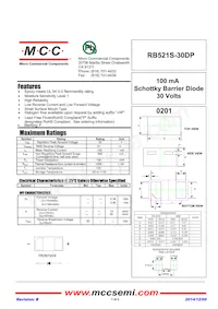 RB521S-30DP-TP Datasheet Cover