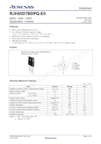 RJH60D7BDPQ-E0#T2 Datenblatt Cover