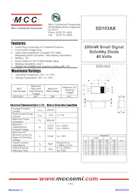 SD103AX-TP Datasheet Cover
