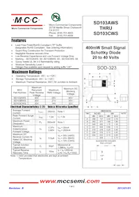 SD103BWS-TP Datasheet Copertura