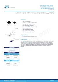 STGB20N45LZAG Datasheet Cover