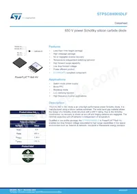 STPSC8H065DLF Datasheet Cover