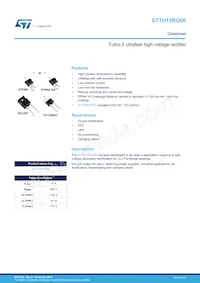 STTH15RQ06G2-TR Datenblatt Cover