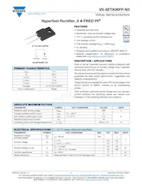 VS-8ETX06-N3數據表 封面