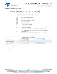 VS-MURB820TRR-M3 Datasheet Pagina 5