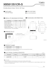 XBS013S1CR-G Datenblatt Cover