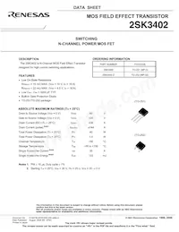 2SK3402(0)-Z-E1-AZ Datasheet Pagina 3