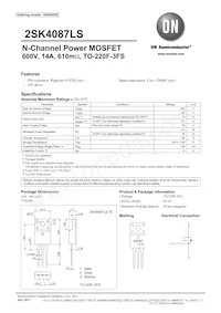 2SK4087LS-1E數據表 封面