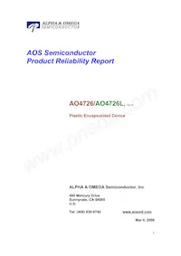 AO4726 Datasheet Copertura