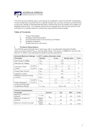 AO4726 Datasheet Pagina 2