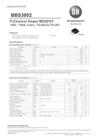 BBS3002-DL-E Datasheet Cover