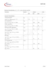 BSP296L6433HTMA1 Datasheet Pagina 3