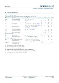 BUK624R5-30C Datasheet Page 3