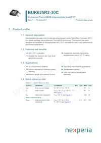 BUK625R2-30C Datasheet Copertura