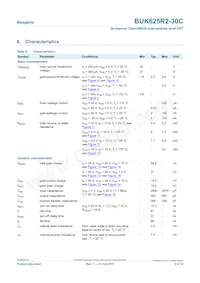 BUK625R2-30C Datasheet Pagina 6