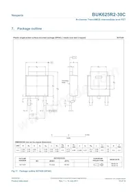 BUK625R2-30C Datasheet Pagina 10