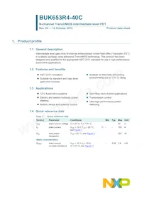 BUK653R4-40C Datasheet Pagina 2