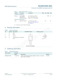 BUK653R4-40C Datasheet Pagina 3