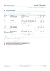 BUK653R4-40C Datasheet Pagina 4