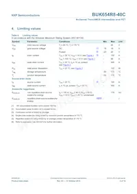 BUK654R8-40C Datasheet Pagina 4