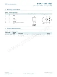 BUK714R1-40BT數據表 頁面 3