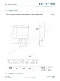 BUK714R1-40BT數據表 頁面 11