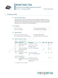 BUK7226-75A/C1 Datasheet Cover