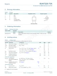 BUK7226-75A/C1數據表 頁面 2