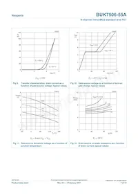 BUK7506-55A Datasheet Pagina 7