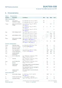 BUK7506-55B Datasheet Pagina 7